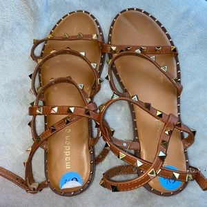 Madden girl gold stud sandals